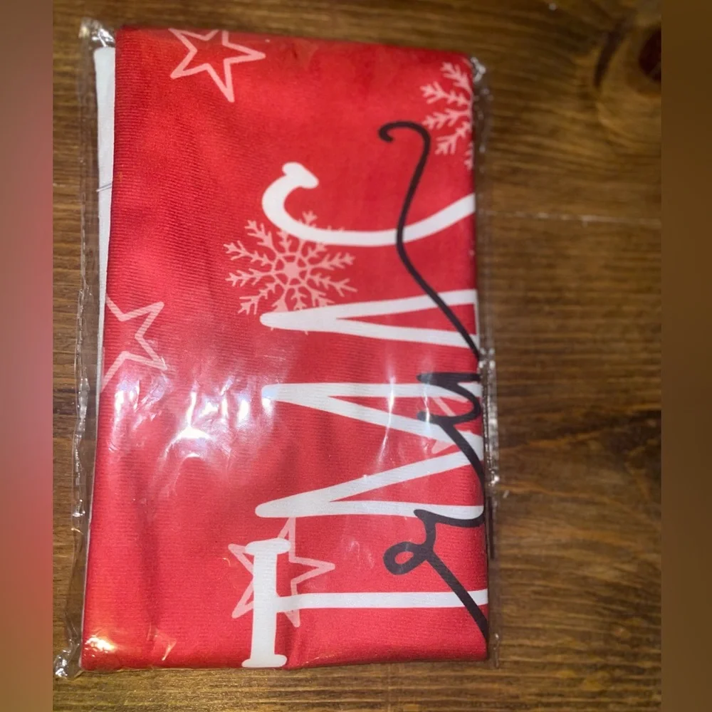 Christmas Pillow Covers 12x20 Merry Christmas Throw Pillows Red White Holiday*